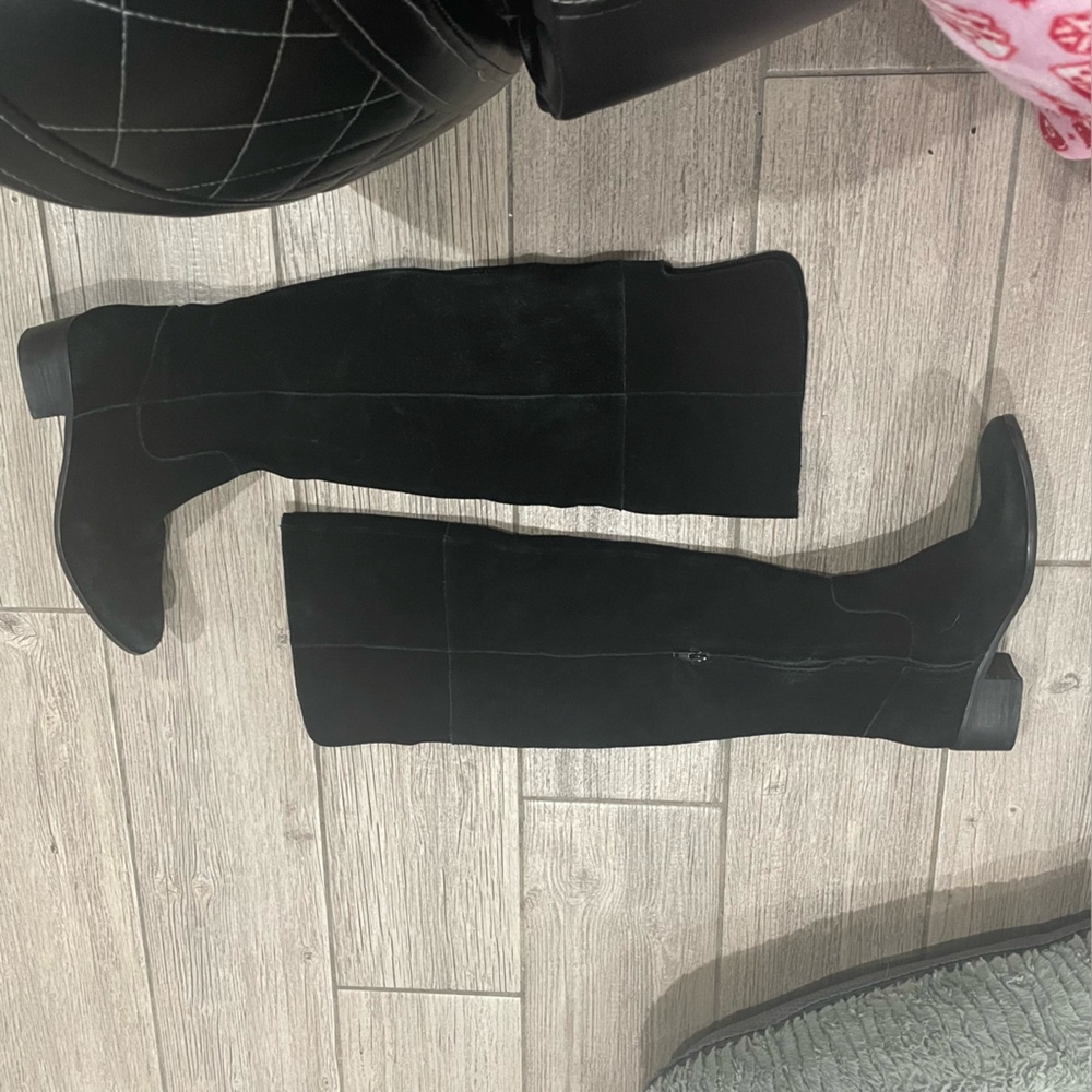 Steve Madden Sleek Black Over-the-Knee Boots